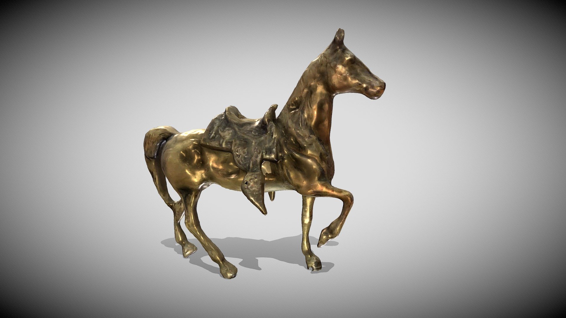 Golden horse statue - Download Free 3D model by Muszti86 [e0726dd] - Sketchfab