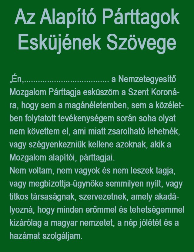 NEMZETEGYESÍTŐ MOZGALOM – A MAGYARSÁG EGYSÉGÉÉRT