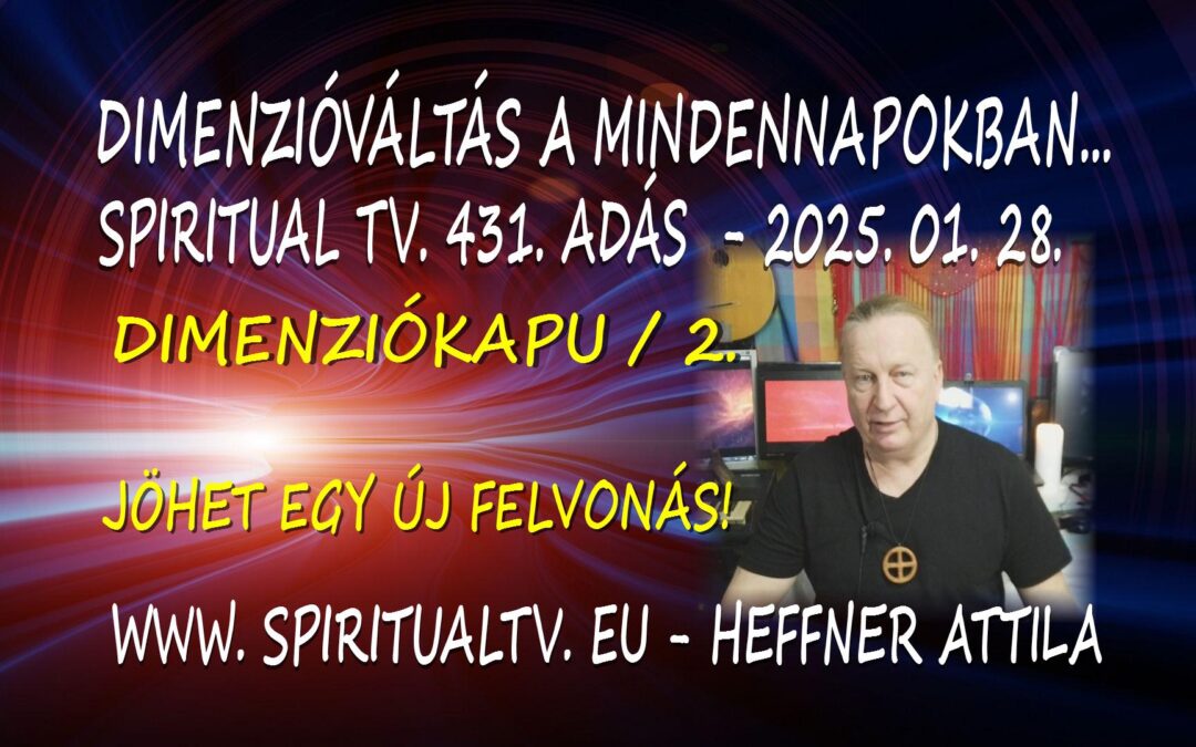 Dimenzióváltás a mindennapokban… Spiritual Tv. 431. Heffner Attila – DIMEZIÓKAPU / 2. | Spiritual Televízió